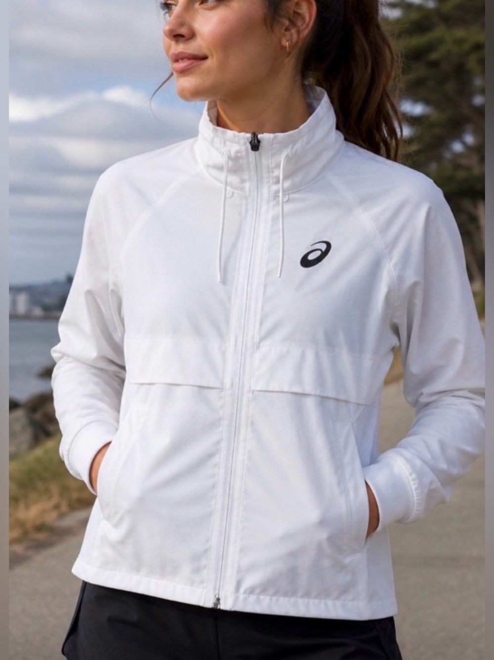 Asics White Tennis Match Jacket Windbreaker SOLD OUT